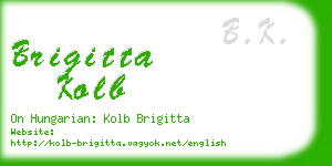 brigitta kolb business card